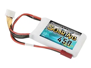 Gens Ace LiPo - 3S 11.1V 450mAh 30C Soaring with JST-SYP