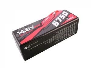 Gens Ace LiPo - G-Tech Car Hard Case 4S 14.8V 6750mAh 60C with XT90
