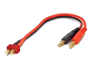 Deans Male Heavy Duty Charge Lead (4mm Gold Plugs)
