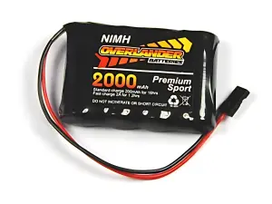Overlander Nimh Battery Pack 4/5 AF 2000mAh 4.8V RX Flat Premium Sport