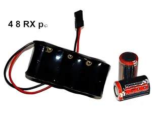 Overlander Nimh Battery Pack 2/3 AF 1600mAh 4.8V RX Flat Premium Sport