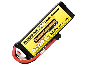 2200mAh 4S 14.8V 70C LiPo Battery - Overlander Extreme Pro - Deans