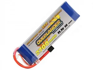 2700mAh 3S 11.1v 35C LiPo Battery - Overlander Supersport - Deans