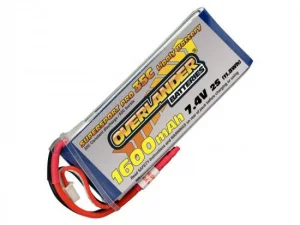 1600mAh 2S 7.4v 35C LiPo Battery - Overlander Supersport