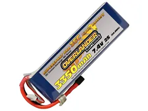3350mAh 2S 7.4V 35C LiPo Battery - Overlander Supersport