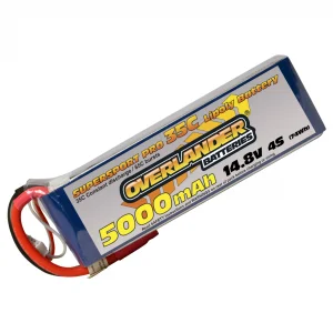 5000mAh 4S 14.8v 35C LiPo Battery - Overlander Supersport Pro - EC3