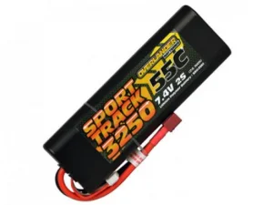3250mAh 2S 7.4v 55C LiPo Battery in Hard Case - Overlander Sport Track - Deans