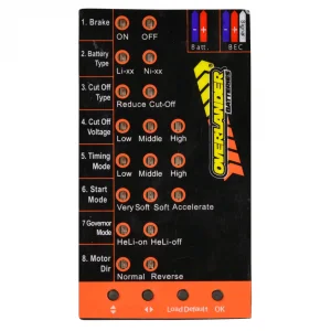 Overlander XP2 ESC Program Card