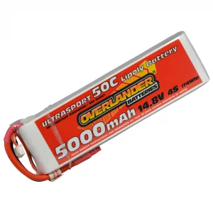 5000mAh 4S 14.8v 45C LiPo Battery - Overlander Ultrasport