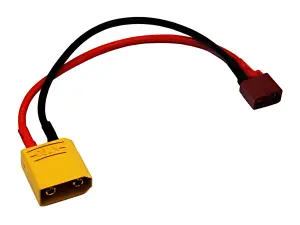 Overlander XT90 to Female Deans T Connector