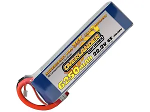 6250mAh 6S 22.2V 35C LiPo Battery - Overlander Supersport