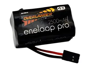 Overlander Eneloop Pro 2500mAh AA 4.8V Square Receiver Battery Pack