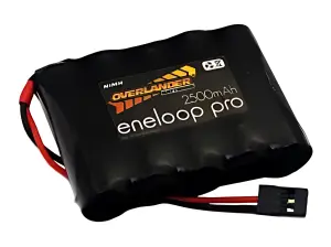 Overlander Eneloop Pro 2500mAh AA 6V Flat Receiver Battery Pack