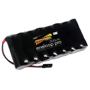 Overlander Eneloop Pro 2500mAh AA 9.6v Flat Transmitter Battery Pack