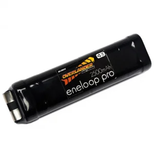 Overlander Eneloop Pro 2500mAh AA 9.6v Push-Fit Square Transmitter Battery Pack