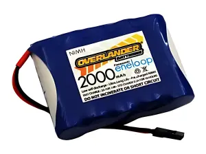 Overlander Panasonic Eneloop 2000mAh AA 6V Receiver RX Flat