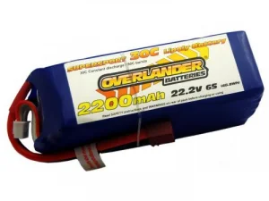 2200mAh 6S 22.2v 30C LiPo Battery - Overlander Supersport