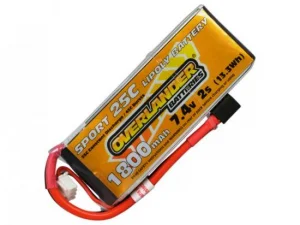 1800mAh 2S 7.4v 25C Lipo Battery - Overlander Sport