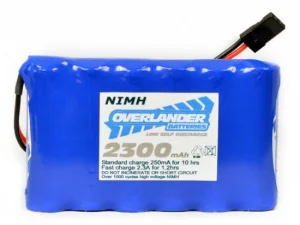 Overlander Nimh Battery Pack LSD AA 2300mAh 7.2v Receiver Flat Premium Sport