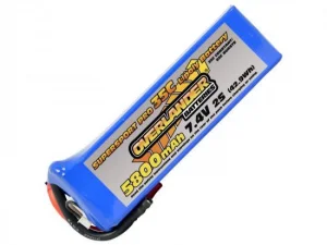 5800mAh 2S 7.4v 35C LiPo Battery - Overlander Supersport Pro
