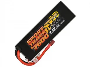 7600mAh 2S 7.4v 55C LiPo Battery in Hard Case - Deans
