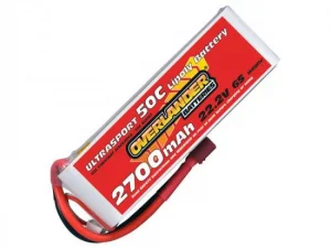 2700mAh 6S 22.2v 50C LiPo Battery - Overlander Ultrasport - Deans