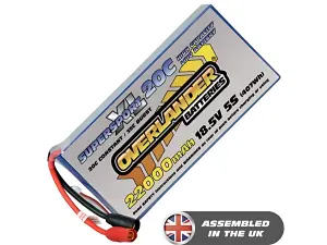 22000mAh 5S 18.5V 20C Lipo Battery - Overlander SupersportXL