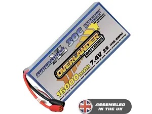 16000mAh 2S 7.4V 30C LiPo Battery - Overlander SupersportXL