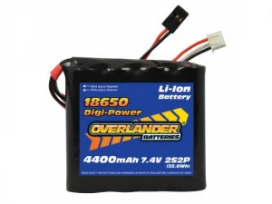 Overlander 4400mAh 2S2P 7.4V Flat Li-Ion Digi-Power Battery