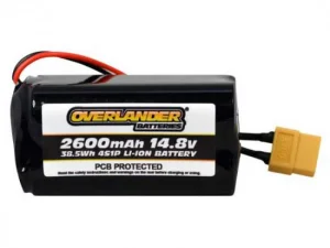 Overlander 2600mAh 4S 14.8v Li-Ion Battery with PCB Square