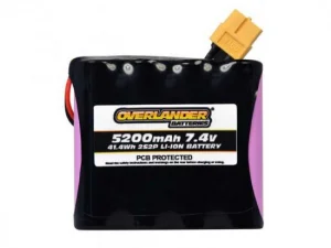 Overlander 5200mAh 2S2P 7.4v Li-Ion Battery with PCB Flat
