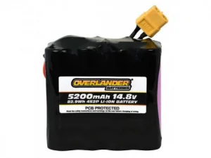 Overlander 5200mAh 4S2P 14.8v Li-Ion Battery with PCB Config 25