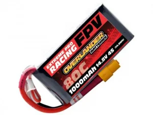 Overlander 1000mAh 4S 14.8v 80C FPV LiPo Battery with XT60 Connector