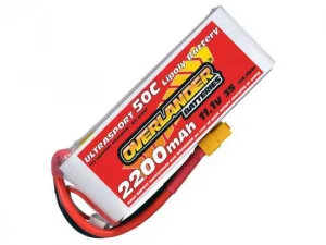 2200mAh 3S 11.1v 50C LiPo Battery with XT60 - Overlander Ultrasport