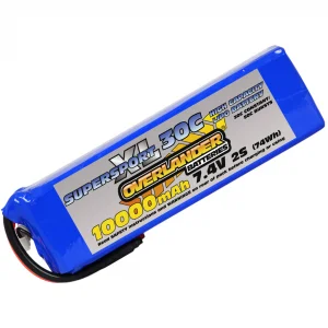 Overlander 10000mAh 7.4V 2S 30C SupersportXL LiPo Battery