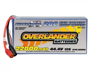 Overlander 22000mAh 44.4V 12S 20C Supersport XL Lipo Battery