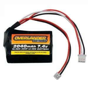 Overlander 2040mAh 7.4V 2S Config 2 Li-Ion Battery