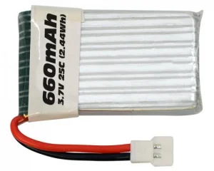 Overlander 660mAh 3.7V 1S 25C LiPo Battery