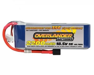 Overlander 2200mAh 18.5V 5S 35C Supersport Pro LiPo Battery
