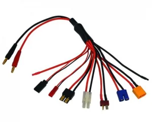 Overlander 8 in 1 Multiple Charge Lead to 4mm Gold Connectors