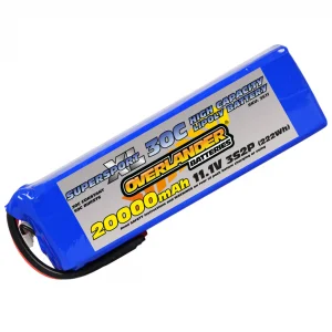 Overlander 20000mAh 11.1V 3S2P 30C Supersport XL LiPo Battery