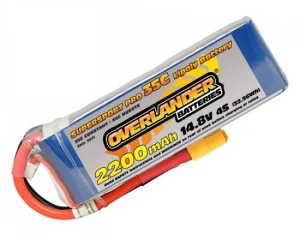 Overlander 2200mAh 14.8V 4S 35C Supersport Pro LiPo Battery - XT60