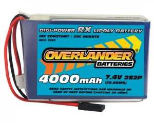 Overlander 4000mAh 7.4V 2S2P Digi-Power LiPo Battery