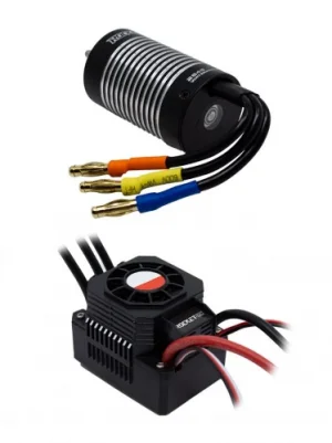 Overlander 3100KV Rocket RC Waterproof 2845 Brushless Motor + 45A ESC for 1:12 Cars