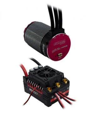 Overlander 1980KV Rocket RC V2 Supersonic 4268 Brushless Motor + 130A ESC for 1:8 Cars