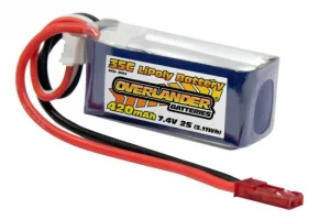 Overlander 420mAh 7.4V 2S 35C Supersport Pro LiPo Battery