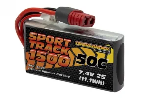 Overlander 1500mAh 7.4V 2S 50C Sport Track LiPo Battery