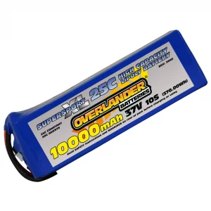 Overlander 10000mAh 37V 10S 25C Supersport XL LiPo Battery - AS150