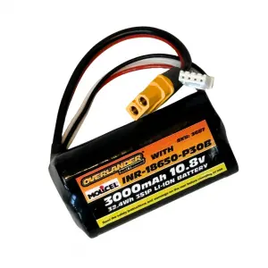 Overlander Molicel P30B 3000mAh 10.8V 3S1P Config 5 18650 Li-Ion Battery - EC3