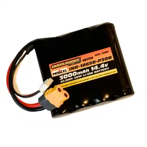 Overlander Molicel P30B 3000mAh 14.4V 4S1P Flat 18650 Li-Ion Battery - Deans